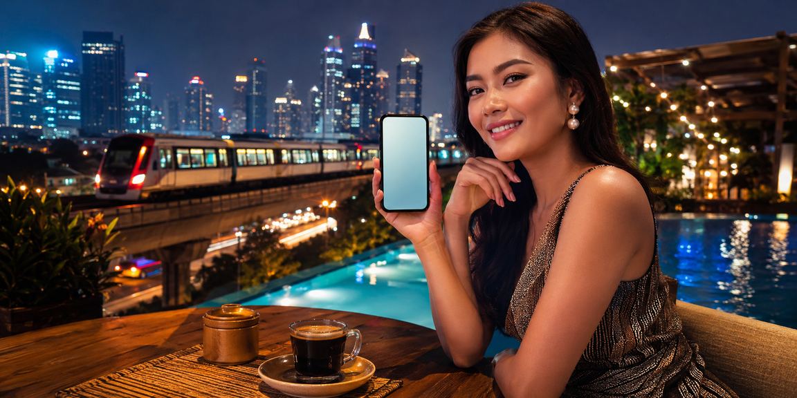Laptop dan cangkir kopi di meja kerja dengan tampilan aplikasi casino terbuka