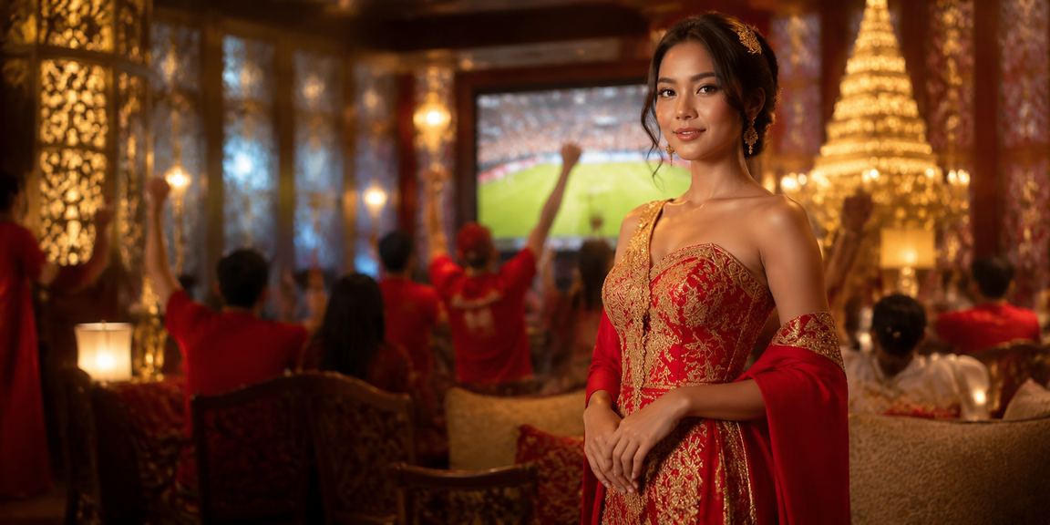 Suasana festival kasino dengan banyak meja permainan dan keramaian pengunjung